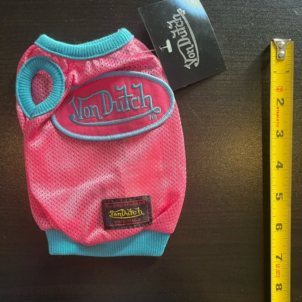 VON Dutch Dog Spring Clothes Pet Puppy Costume Dog Cat Sports Apparel topBarbie